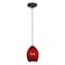 Access Lighting Brandy FireBird, Pendant, Oil Rubbed Bronze Finish, Red Sky Glass 28023-1C-ORB/RUSKY - alternate 1